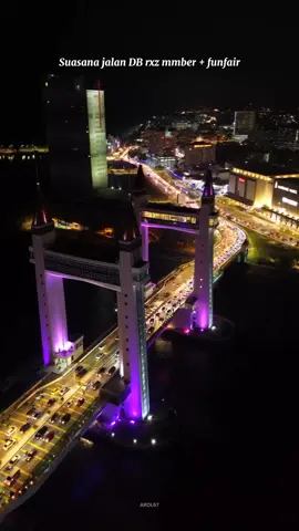 Suasana Jalan drawbridge semperna  event RXZ member & funfair #rxzmember  #drawbridge  #funfair 