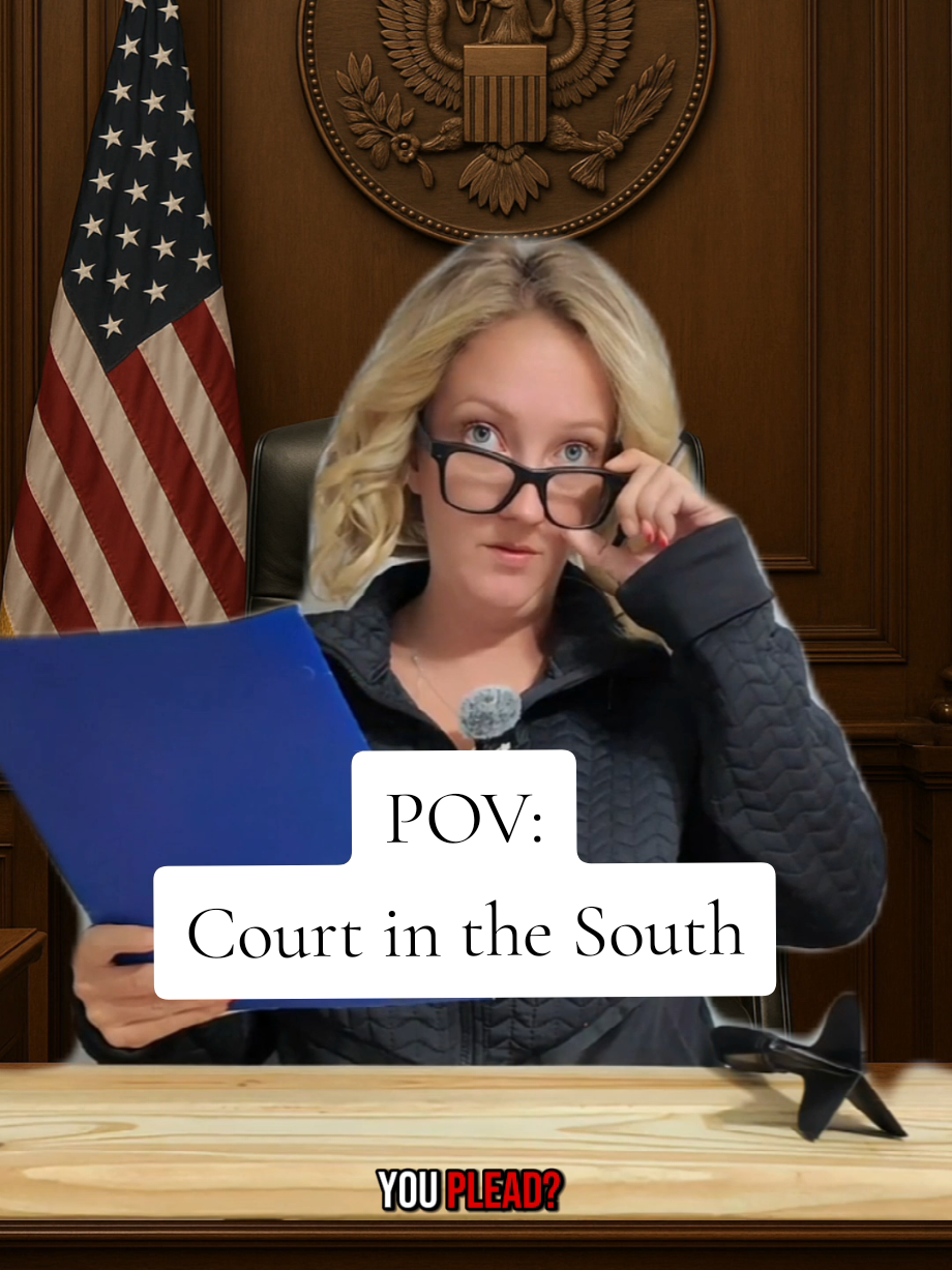 When Court feels like a Family Reunion👩‍⚖️ #court #trailerpark #comedy #south #pov 