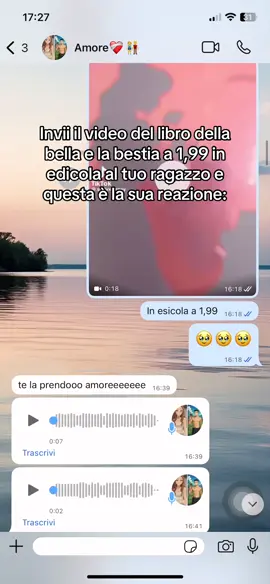 Non finirò mai di dire che è l’uomo della mia vita…ti amo da morire!👫❤️