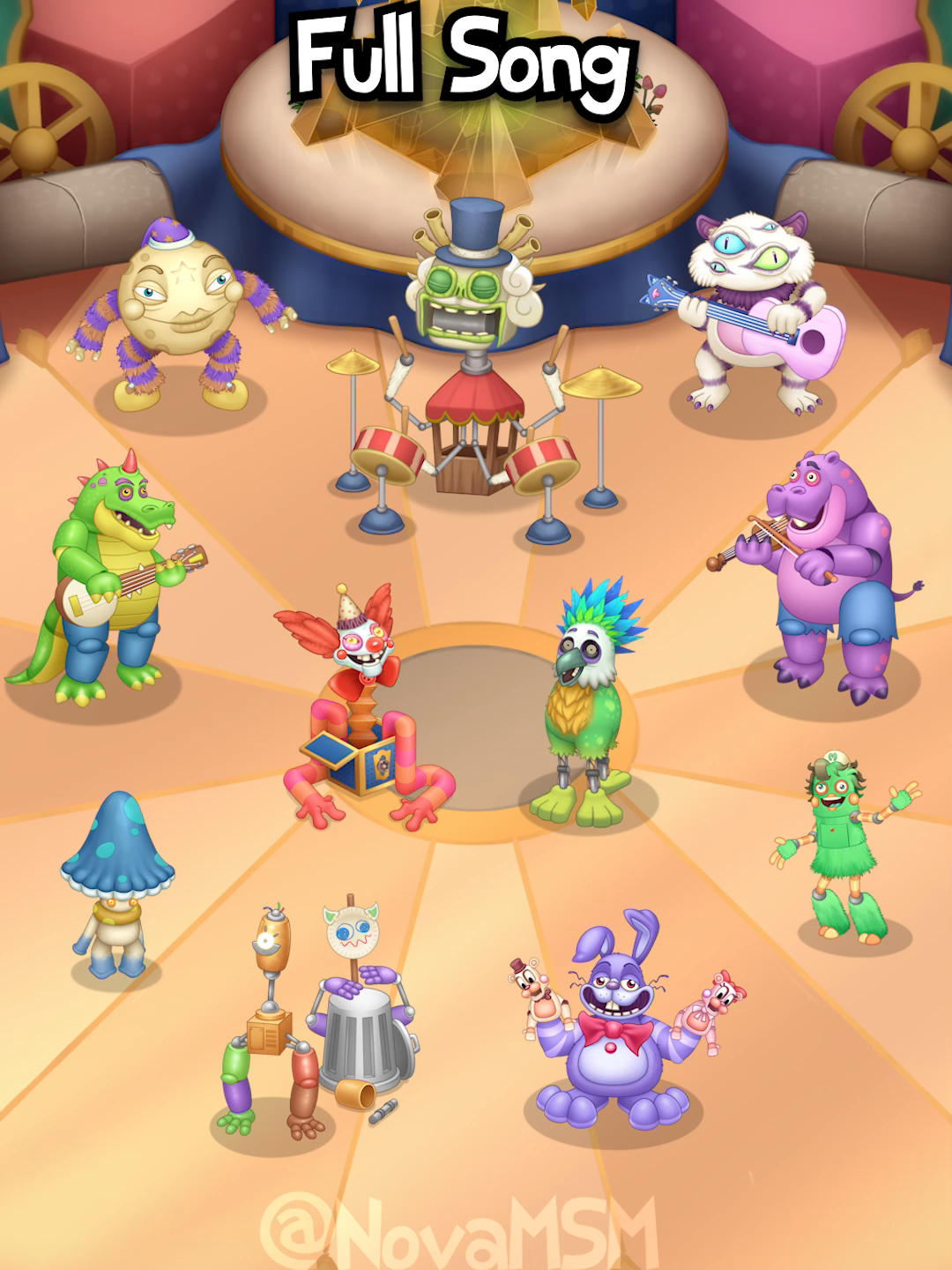 Fnaf Island in MSM Full Song! #mysingingmonster