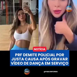 A policial rodoviária federal Geovana Alves foi desligada da corporação por justa causa após gravar um vídeo de dança durante o expediente. O caso ganhou repercussão negativa e foi enquadrado pela instituição como conduta incompatível com a função pública. Segundo informações, Geovana comentou a decisão e expôs sua visão sobre como recebeu o desligamento. #pabloinforma #PRF #PoliciaRodoviariaFederal #Brasil #NotíciaUrgente