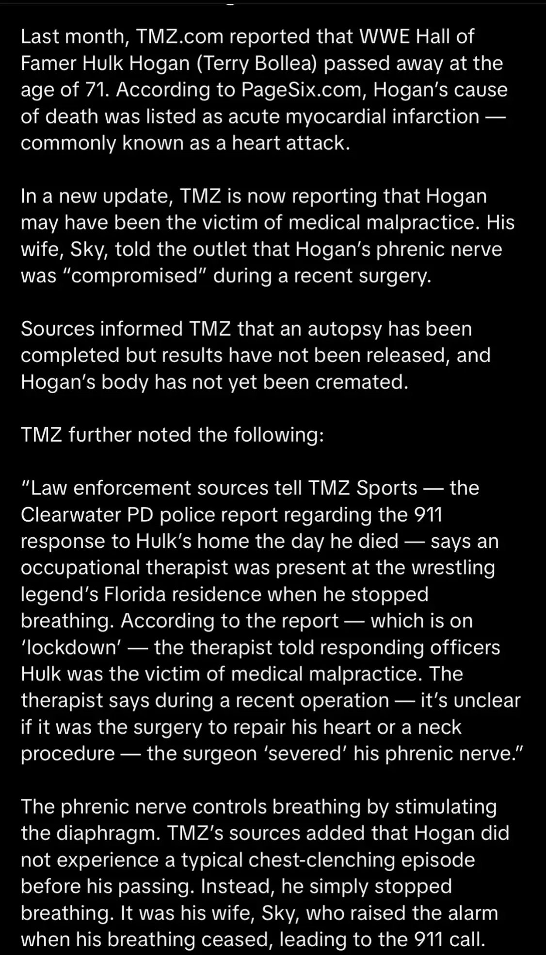 #hulkhogan #tmz #investigation #WWE 