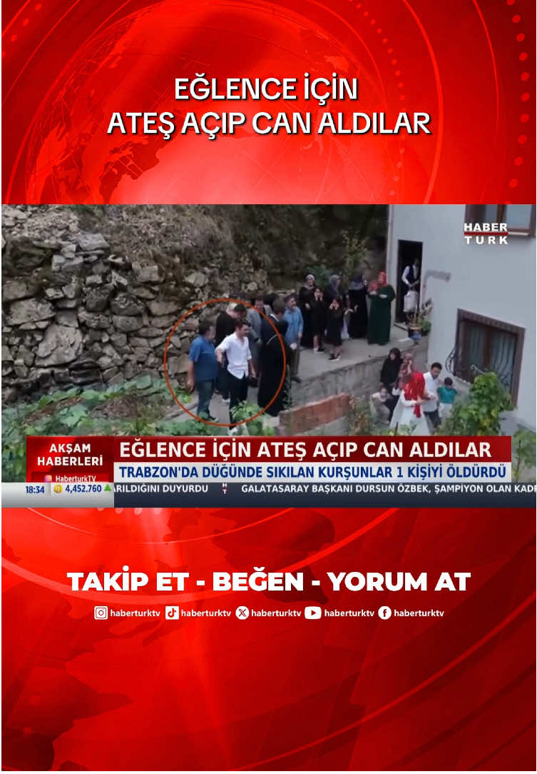 Eğlence için ateş açıp can aldılar Trabzon'da düğünde sıkılan kurşunlar 1 kişiyi öldürdü, 2 kişiyi yaraladı. #trabzon #düğün #habertürktv 