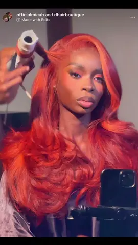 Loving this new color on @Olandria 🧡 Hair: @Micslay  Makeup: @DAAMN DANTE  #nicolandriahub #nicolandria #olandria 