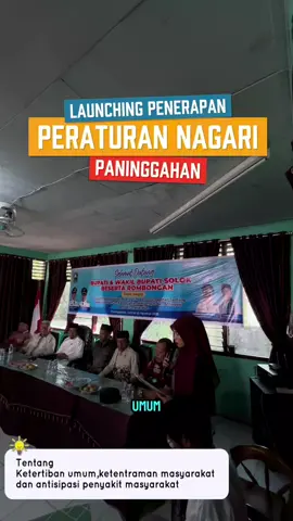 “Peraturan Nagari Paninggahan lahir bukan untuk menakut-nakuti, tapi untuk melindungi, menjaga, dan menata. Menata nagari bukan sekadar membuat aturan, tapi memastikan aturan itu dijalankan dengan adil. Hari ini Paninggahan menjadi contoh, esok kita berharap semua nagari mengikuti. Setiap aturan adalah ikhtiar. Ikhtiar agar kita terhindar dari kerusakan. Ikhtiar agar generasi kita tumbuh dalam lingkungan yang sehat. Paninggahan memulai, mari kita lanjutkan bersama.” #pemkabsolok #perna #paninggahan #wabupsolok #ustadcandra 
