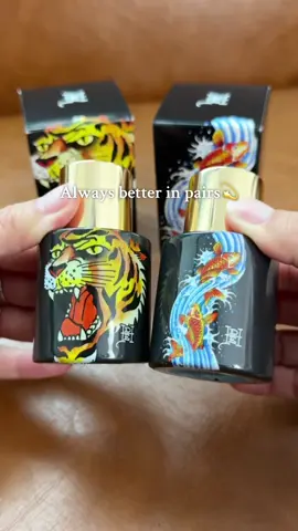 When our vibes match😋💫🖤 #edhardy #perfume #tigerink #koiwave #fragranceoftheday #vanilla #edhardyfashion #smellgoodallday #fyp #pov #trending #relatable #perfumetok #couplegoals #forher #forhim #cologneformen #colognetiktok #freshscents #unisexperfume #giftidea #manifestation #girlproblem #guys #woodyperfume #august #backtoschool #labordaysale #bestdeal #christmas #stockingstufferideas  