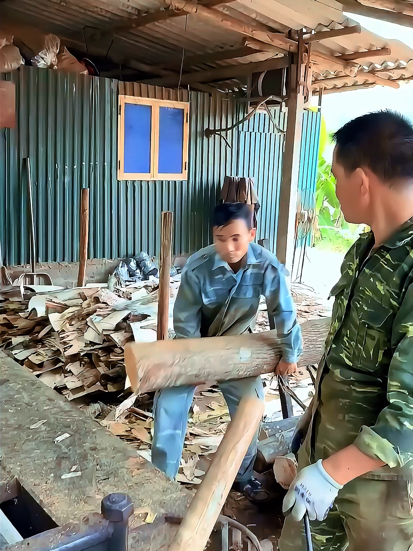 Wood processing💕#woodworking #asmrwood #machine