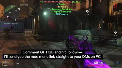 💻 Want mods on PC? It’s simple — just comment GITHUB and follow. The link to the mod menu will be sent straight to your DMs! 🔥 #ColdWar #BlackOpsColdWar #CODZombies #ColdWarMods #PCGaming   
