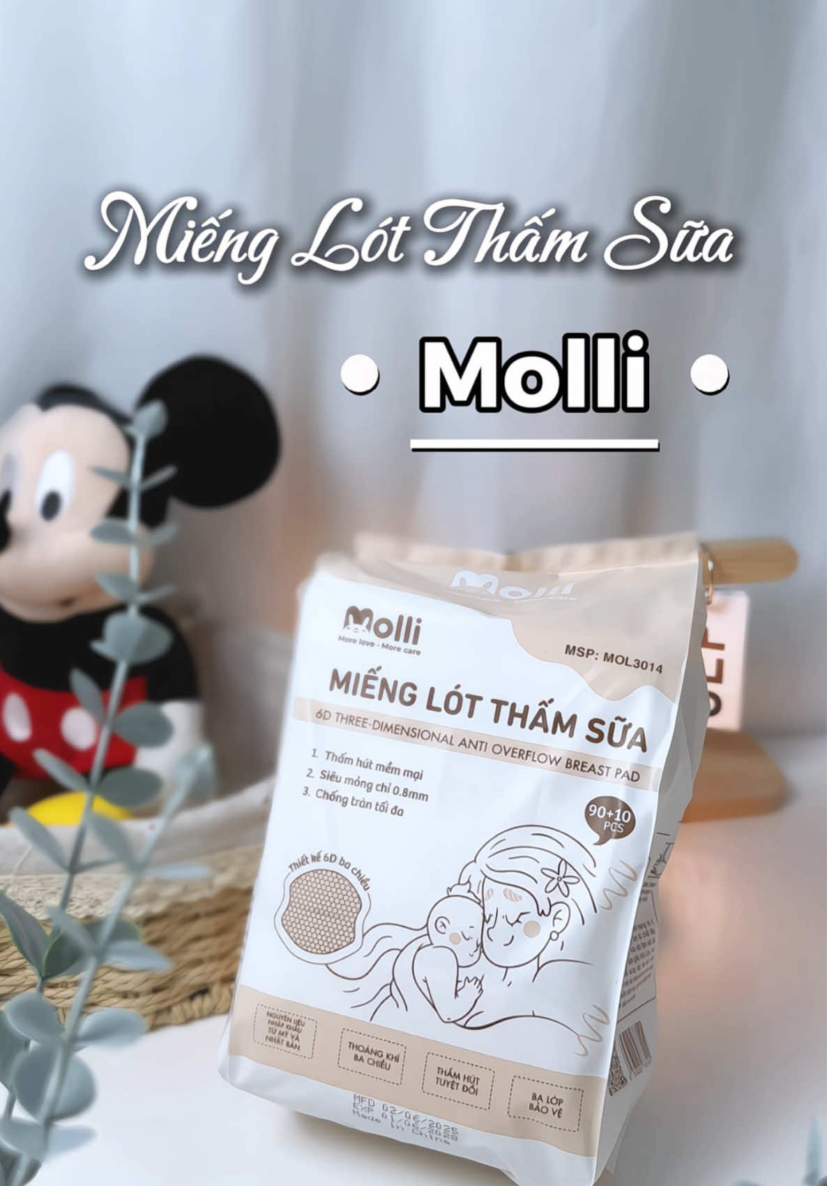 Mom nào chuẩn bị đi sinh thì đừng quên chuẩn bị miếng lót thấm sữa nhen 🥰#xuhuong #mebimsua #mienglotthamsua #molli #mienglotthamsuamolli 