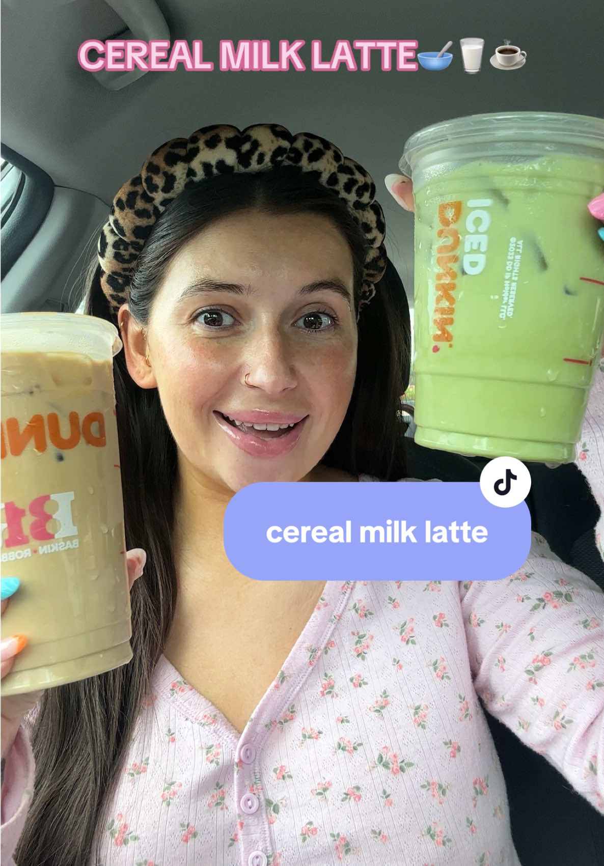 CEREAL MILK LATTE!!!! #cerealmilklatte #dunkindonuts #dunkindrinks #dunkinlatte #coffeeshop 