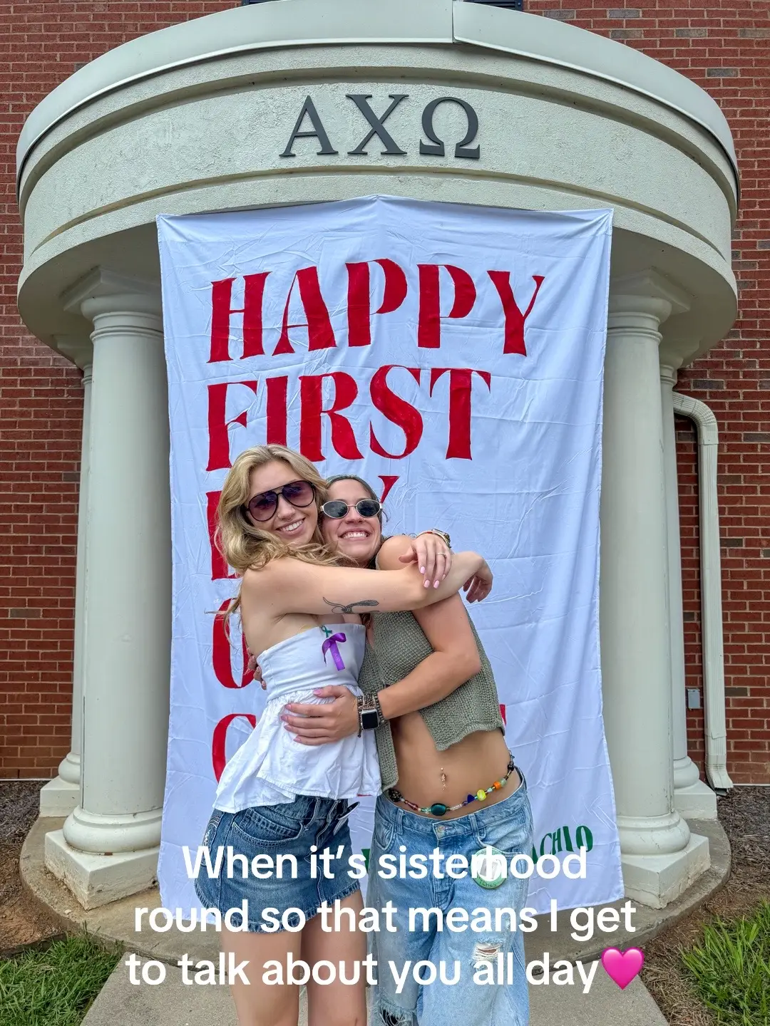 Thanks @Western Carolina University & @ALPHA CHI OMEGA for my bff @marissa   #sorority #recruitment #sisterhood 
