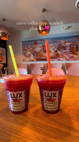 Very cute coffee shop in North Phoenix, it’s called Luxe! I always get their fresh pressed juice and red velvet latte! 💞☕️ ##coffee##northphoenix##arizona
