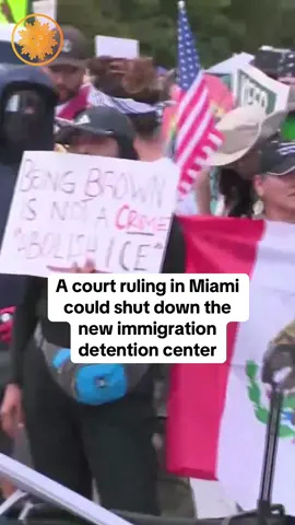 A federal judge on Thursday ordered an indefinite halt to new construction at an immigration detention facility that Florida officials have dubbed “Alligator Alcatraz” and barred any new detainees from being brought to the site, siding with environmental groups who said the facility is endangering the Everglades and its wildlife. The state of Florida has announced plans to appeal the order. #alligatoralcatraz #immigration #trump 