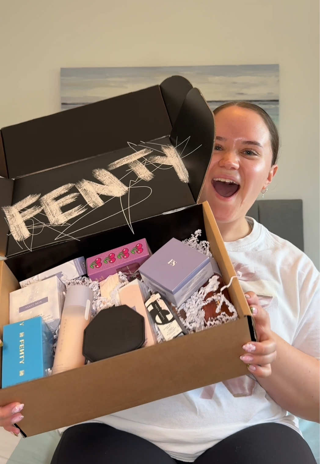 I’m obsessed with @Fenty Skin @Fenty Beauty #skincare #skincarehaul #fentybeauty #fentyskin #unboxingasmr 