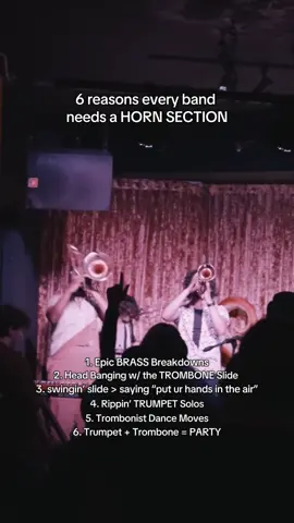 you won’t be able to disagree after number 5 #brassband #trumpet #trombone #livemusic #indieband 