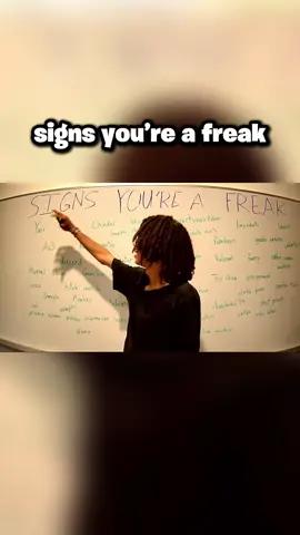 i asked my chat what are the signs you’re a #freak seriously i don’t know what half this list means  #ihatemybf #ihatemygf 
