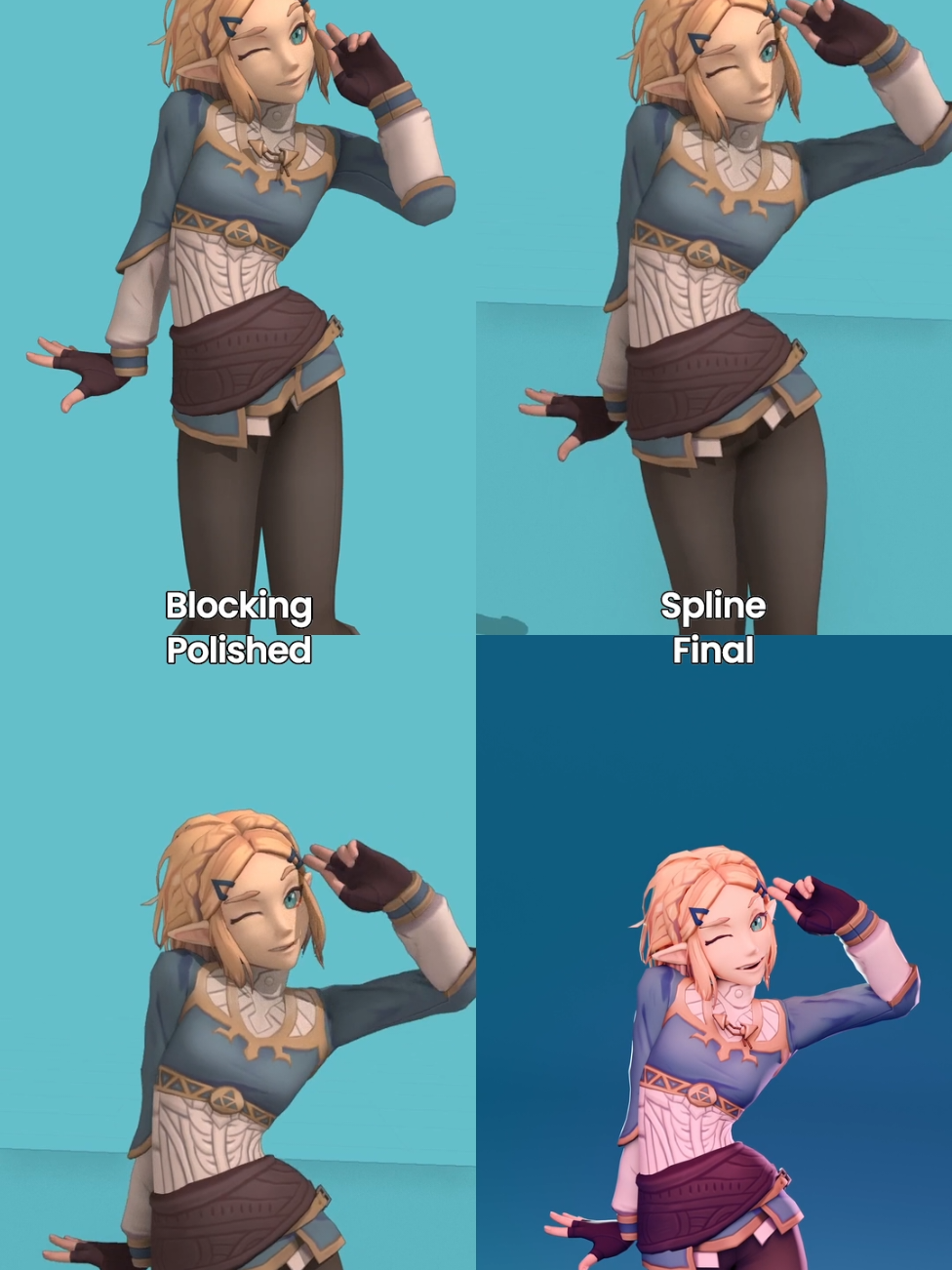 Find the differences.  #animation #zelda #kawaii #bts 
