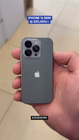 IPHONE 16 MINI - 200,000/=  Call/Watsapp - 0751595195 / 0772115968 “May God bless you”