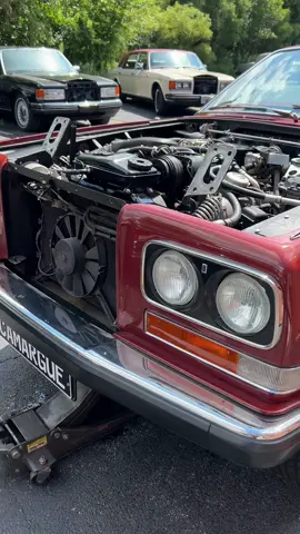 Re-cored radiator installed on 1981 Rolls Royce Camargue