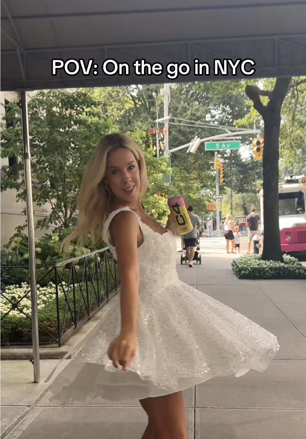 From grabbing brunch in SoHo to a quick Central Park bridal photoshoot and errands all over the city @C4 Energy keeps me energized and locked in all day long. 🔋💥 NYC never slows down, and neither do I!  #ad #sponsored #C4Partner