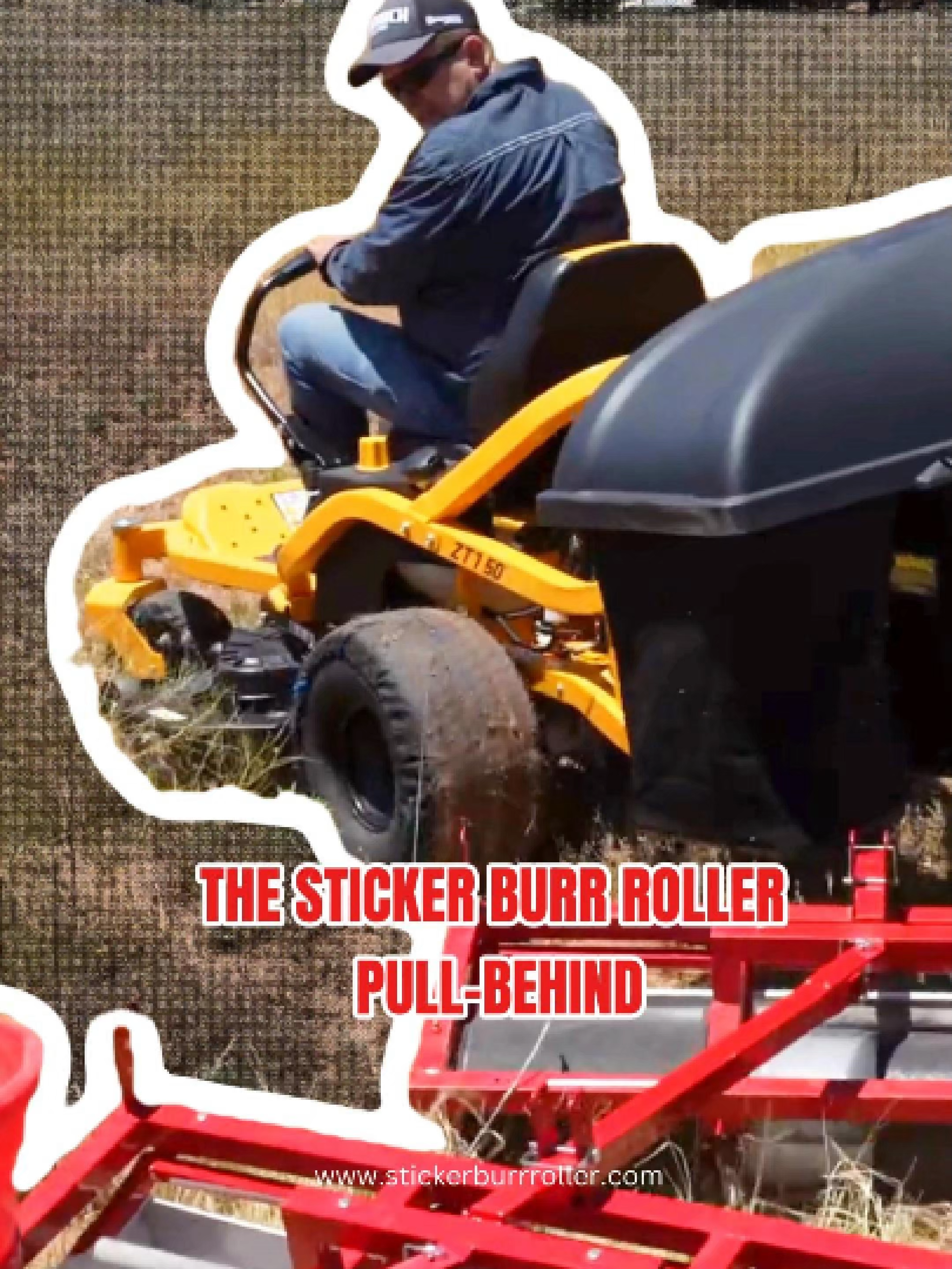 Connect multiple Pull-Behind Rollers & wipe out burrs fast!  Enjoy our BOGO promo. Get the push roller 1.0 for free if you purchase our Pull-behind models. Learn more 👉 stickerburrroller.com #PullBehindPower #BurrFreeLife #StickerBurrRoller