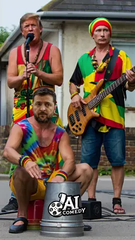 Trump, Putin and Zelensky Streer Music🎉 #Funny #Trump #Zelensky #Putin 