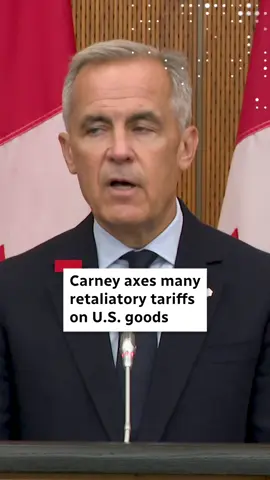 Canada will remove all tariffs on goods from the United States that are covered by the Canada-U.S.-Mexico Agreement by Sept. 1, Prime Minister Mark Carney announced. Carney said Canada will maintain its tariffs on steel, aluminum and autos as the Liberal government works with the U.S. to craft a new trading relationship between the two countries. #MarkCarney #Tariffs #Canada #Moment #CBCNews 