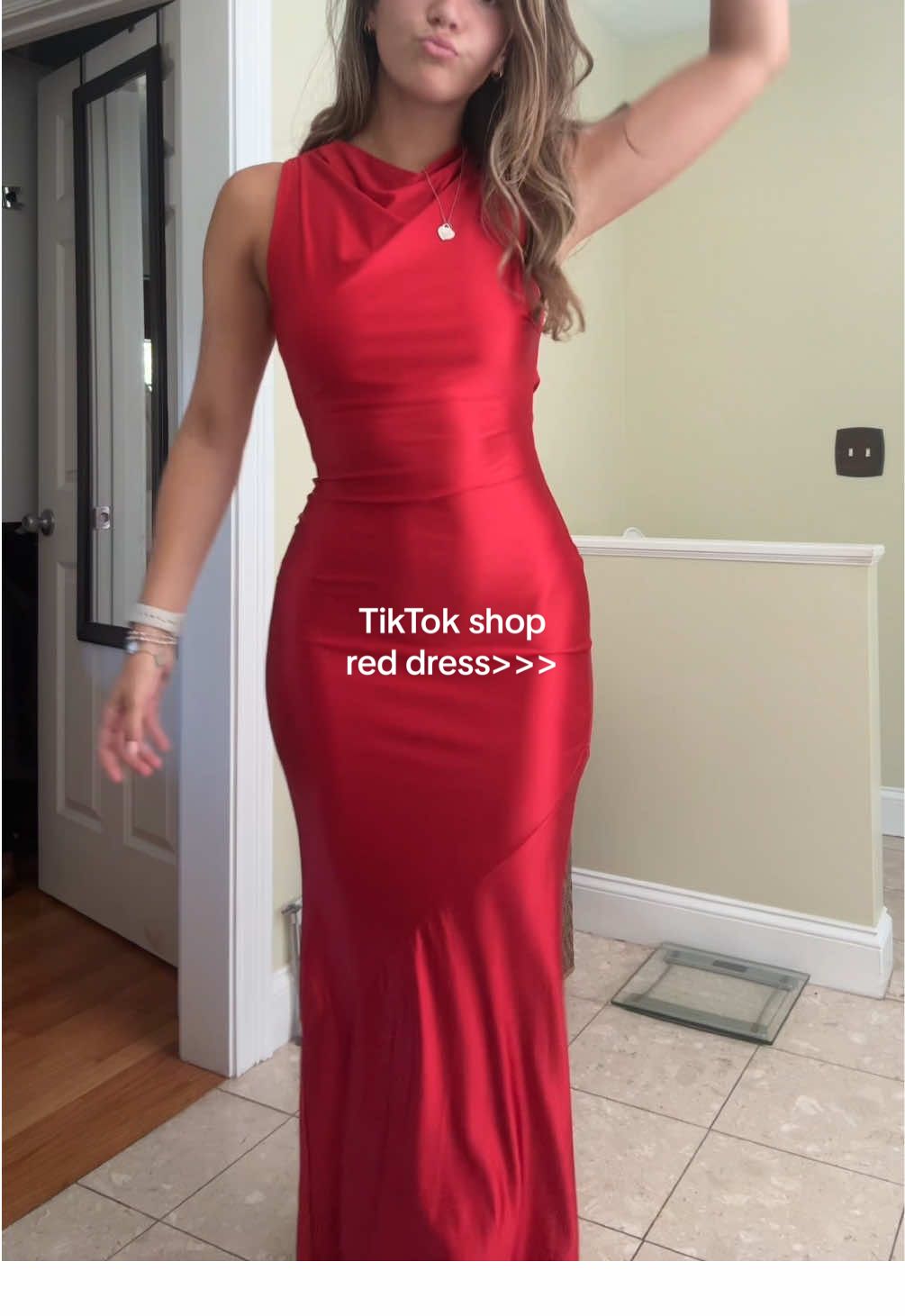 No words. It’s perfect. #reddress #tiktokshopdress #elegantdress #dressinspo #tiktokshopfinds 