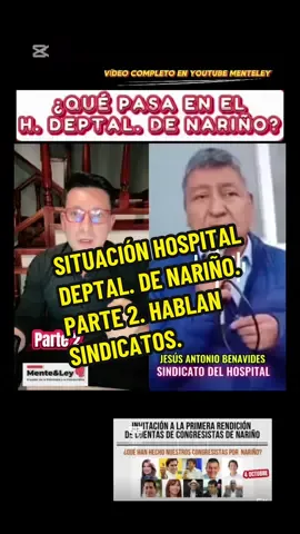 Situación del Hospital Departamental de Nariño. Parte 2: se está direccionando a contratación de externos al departamento.  #pasto #ipiales #salud #crisissalud @SUR NOTICIAS NARIÑO @PastoDenuncias @NSI Ipiales @Pacto Histórico @RTVC Noticias @La Silla Vacía @Radar del Sol @Ariel Ávila @jaimerevelochacon 