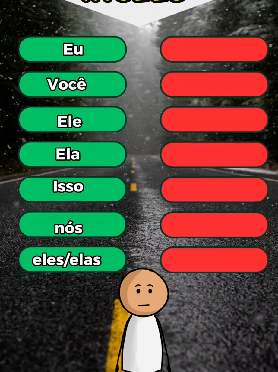 Pronomes em inglês #perguntas #quiz #ingles 
