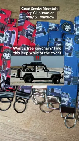 Great Smoky Mountain Jeep Club Invasion TODAY & TOMORROW LOCATION UPDATE 😍 #keychains #scrunchiekeychains #jeepinvasion #greatsmokymountains #jeep #jeeplovers #jeeplife #jeepsoftiktok #fypシ 