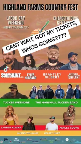 got my passes for the weekend #kentucky #highlandfarms #elizabethtownky #countrymusic @Brantley Gilbert @SAM HUNT @Ashley Cooke @Mitchell Tenpenny @Austin Williams 