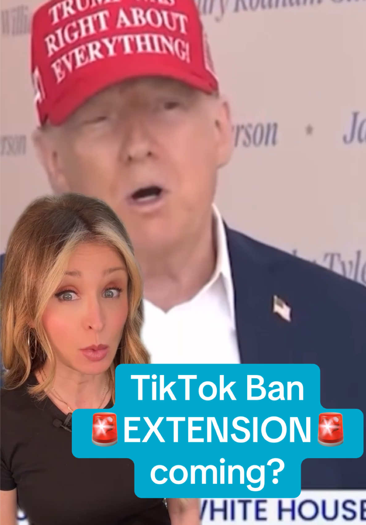 #tiktokban #presidenttrump President Trump says we’re going to see another extension of the enforcement of the TikTok ban. But why? President Trump explained. 