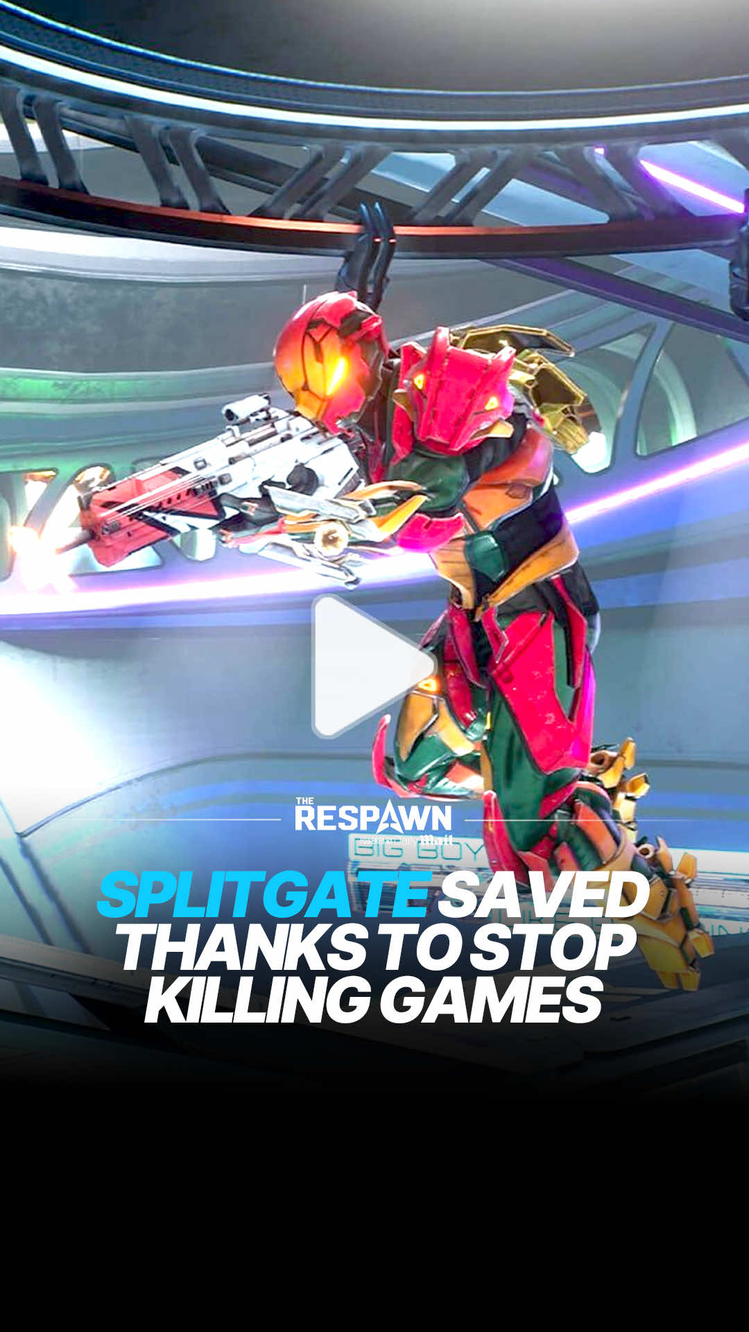 Splitgate will be kept alive by the fans after the devs announced peer-to-peer support for servers. #splitgate #gaming #gameplay #indiegame 