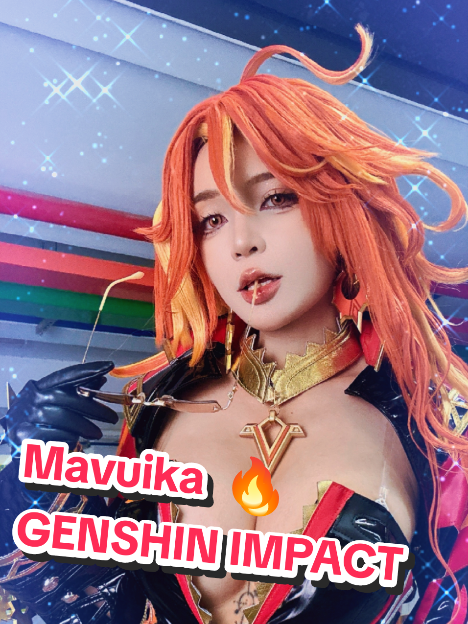 Mavuika - GENSHIN IMPACT  Cosplayer : #UmekoJ  Cosplay Karakter Cewek di Game Part 401  #Mavuika #GenshinImpact #Cosplay #Cosplayer 
