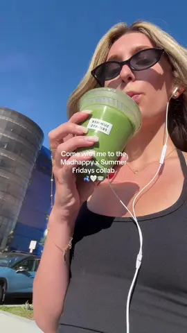 Free l matcha made my Friday morning !!✨🫐🍵 #summerfridays #madhappy #pantry 