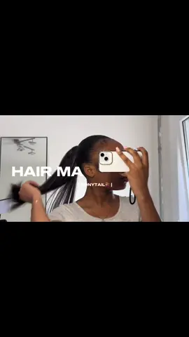 Venez faire mes cheveux avec moi!! #ponytail #hairmaintenance #fyp #pourtoi @Maisonsleek_