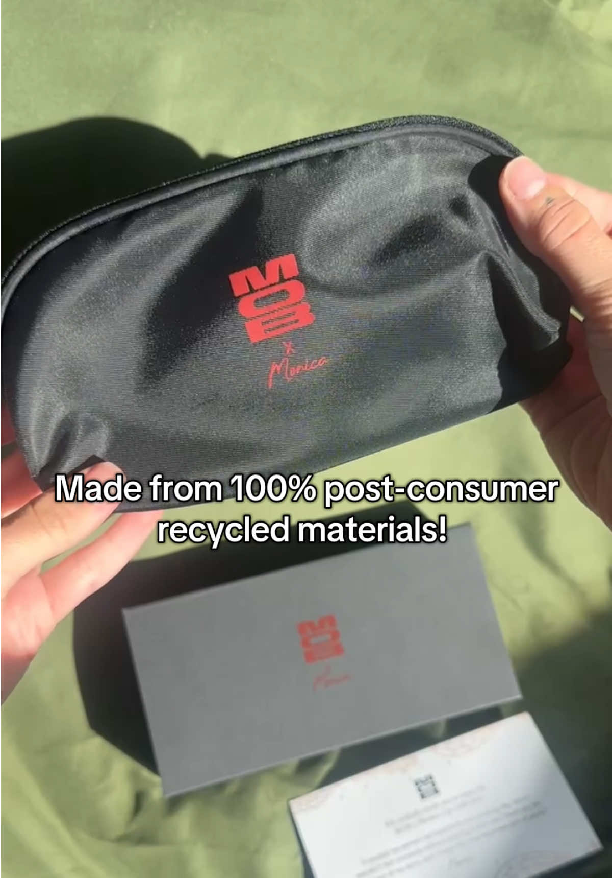 The Wedding Red Lip Collection (almost sold out, btw!!) arrives in a limited-edition, sleek makeup bag made with 100% post-consumer recycled fabric. ♻️ When you choose MOB, you can feel good knowing you’re making a better choice for the planet!