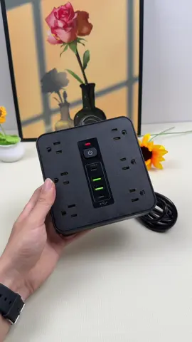 I was tired of running out of outlets at home… then I found this surge protector with six on top, three on each side, AND four USB ports—now everything charges at once 😍👌 #TikTokShopLaborDaySale #electricity #powerstrip #phonecharger #tiktokmademebuyit #tiktokshop #tiktokshopbacktoschool #BackToSchool2025 #dealhunters #elevateyourhome #treasurefinds #falldealsforyou #poweroutlet #outletextender #extensioncord #tiktokshopcreatorpicks #powertrip #desktoppowerstrip #campingpowerstrip #deskclamppowerstrip #Tech #techtok #tiktoktech #powerbank #phonetech #charger #gadgets #setup #technology #techtrends #newtech #desksetup #surgeprotection #fyp #viralvideo #SummerDeals #homeessential #plugpower #homehacks #gift #creatorinsights 