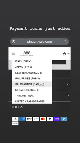 Payment icons just added! #pinoyroyale #workinprogress 
