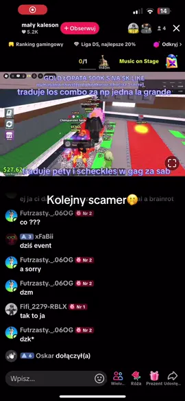 Uważajcie na niego #scamer #roblox 