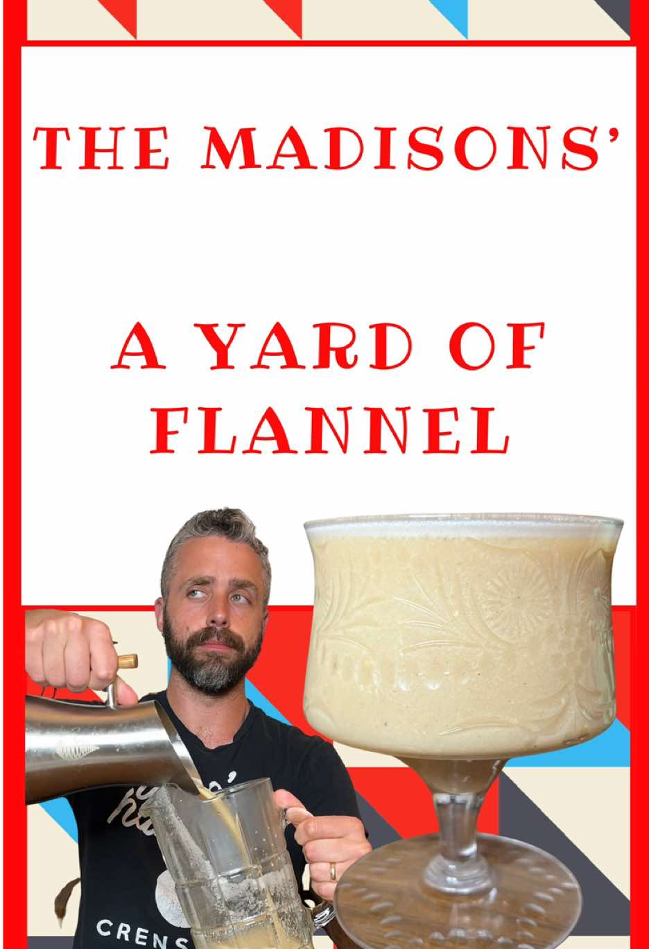 Drinking a 250-year old cocktail recipe called A Yard of Flannel?? Yeah it has nothing to do with yards or flannel. In fact it’s a twist on eggnog but featuring hot beer. Circle back to this one at Christmastime, you’ll be glad you did unless raw eggs freak you out. The recipe is actually fun and a light forearm workout, too, thanks Dolley Madison. #USHistory #Recipe 