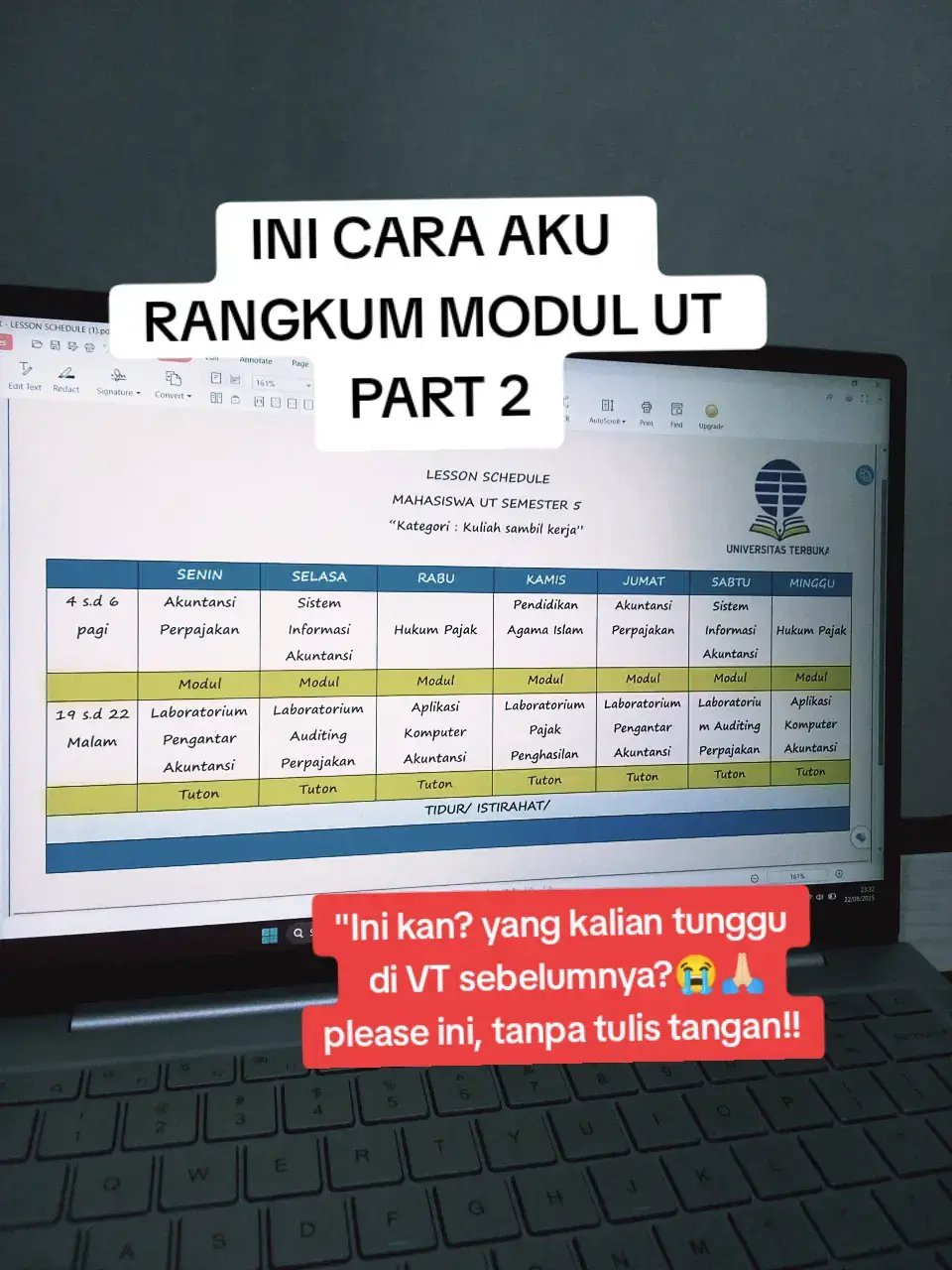 Cara rangkum modul UT versi ketikan/word guyss.. ini kan yang kalian tunggu dari VT aku sebelumnya? Ternyata ngerangkum modul pakai bahasa sendiri, itu mempermudah pemahaman kita terhadap materi lohh guyss, cobain dehh, ini pengalaman kuliah ut semangatt yaa. #universitasterbuka #fypシ゚ #beranda #utbogor #pengalaman 