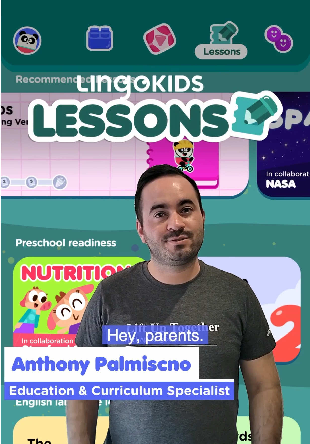 Anthony you’re a ⭐ You heard him, get these 3 Lessons on us: Space in collaboration with NASA 🪐 Nutrition in collaboration with Stanford Scientists 🍎 Walking with Dinosaurs in partnership with @bbcearth 🦖 What are Lingokids Lessons? They’re step-by-step learning adventures where kids explore exciting topics through games, songs, stories and more. Learn more about Lessons at the link in our bio 💫 