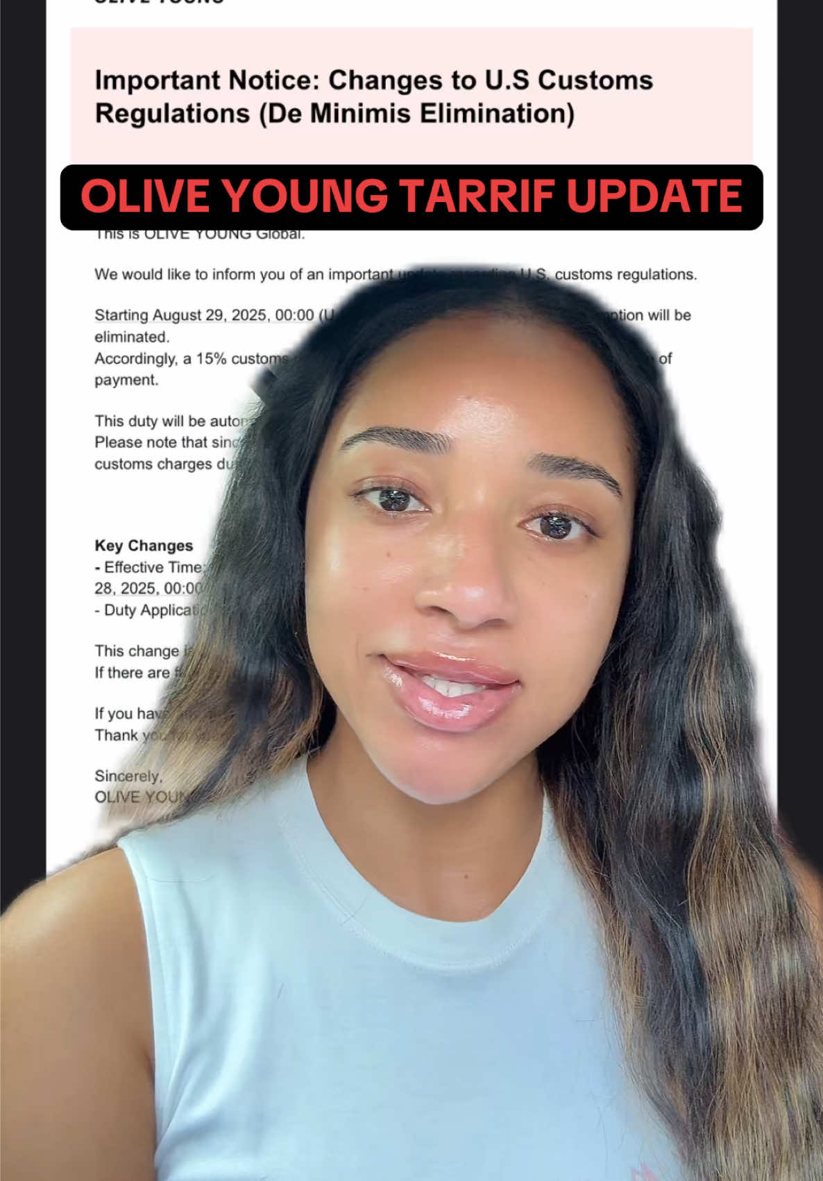 ugh!!! I hate this!! but I totally understand why they have to do this sadly as a company. so make sure to stock up now @OLIVE YOUNG Global 💚 #koreanskincare #kbeauty #tariffs #oliveyoung #fyp 