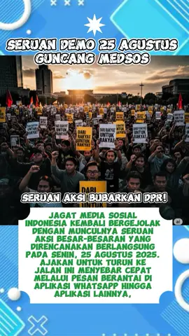 Seruan Demo 25 Agustus Guncang Medsos #bubarkandpr 