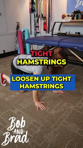 Loosen Up Tight Hamstrings #hamstrings #stretching #bobandbrad #physicaltherapy #hippainrelief 