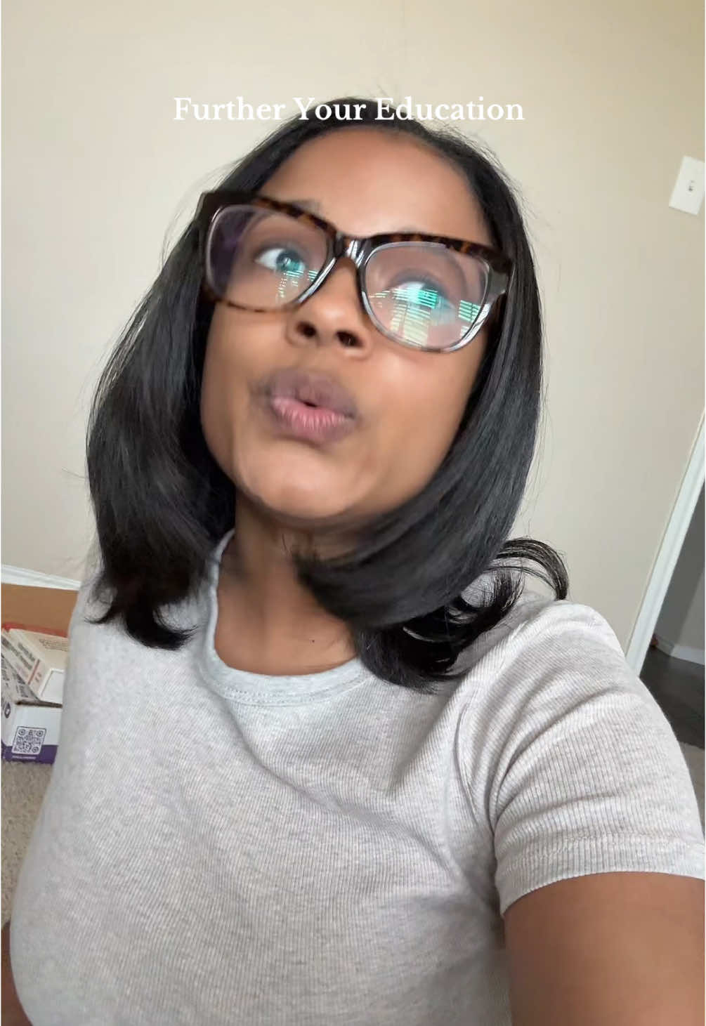 How many times did I say STUCK? 🤭 I mean it though   @Zenni Optical Frames  #adultlearner #collegeinyour30s #womenintheir30s #collegestudentlife 