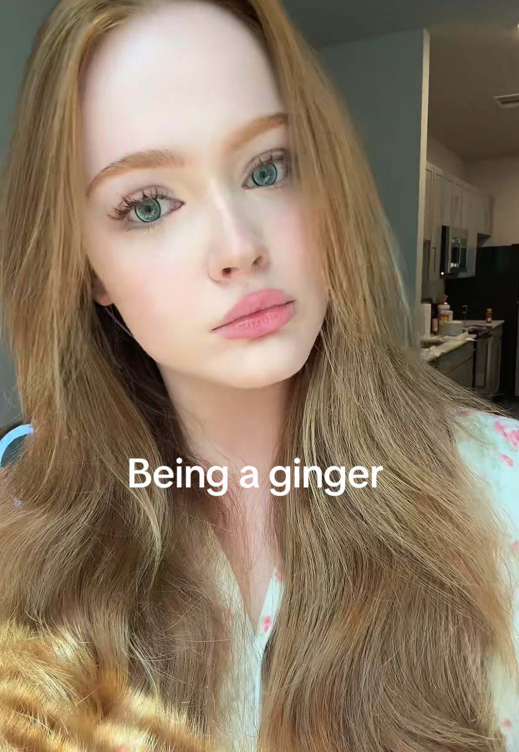 😭 #redhead #pale #ginger #makeup #grwm 