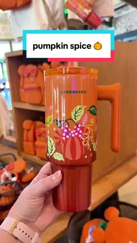 New Pumpkin Spice 🎃 Starbucks Tumbler and Scented Loungefly Backpack 🧡🖤 #disneyparks #disneysprings #pumpkinspice #disneymerch #starbucks 